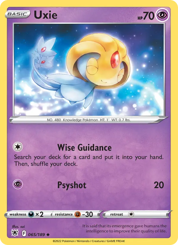 Uxie, Pokémon card