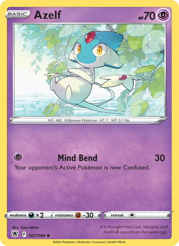 Azelf, Pokémon card