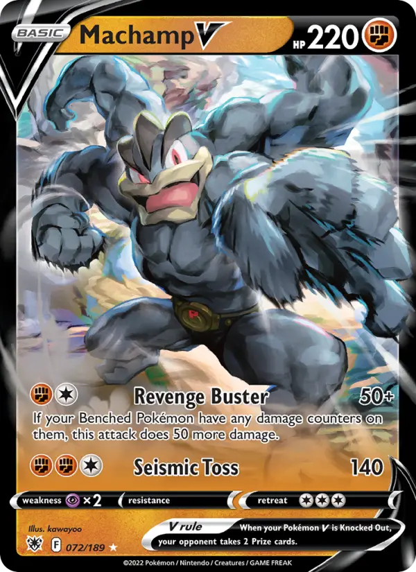 Machamp V, Pokémon card