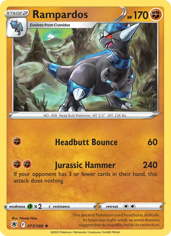 Rampardos, Pokémon card
