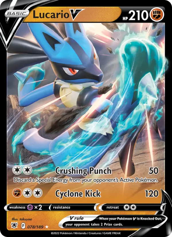 Lucario V, Pokémon card