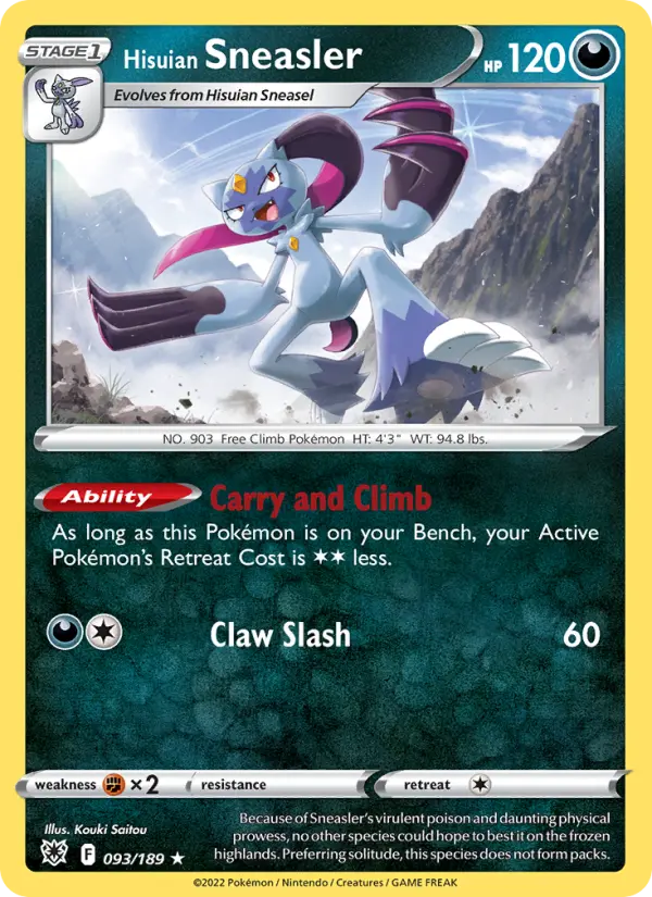 Hisuian Sneasler, Pokémon card