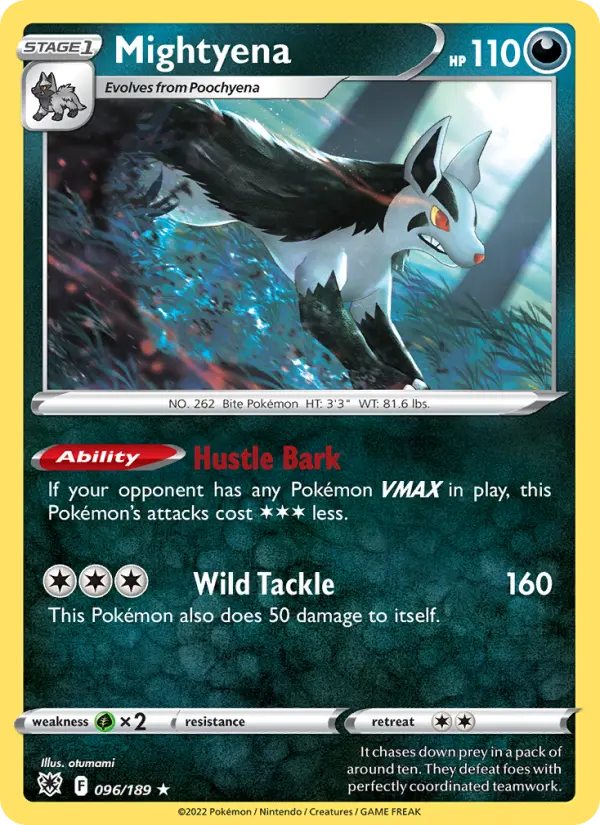 Mightyena, Pokémon card