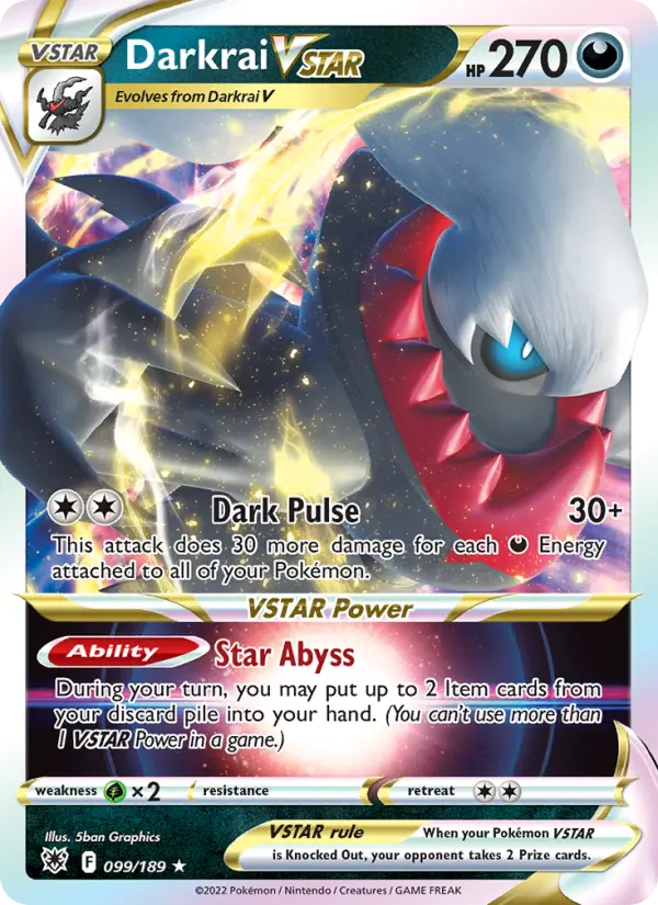 Darkrai VSTAR, Pokémon card