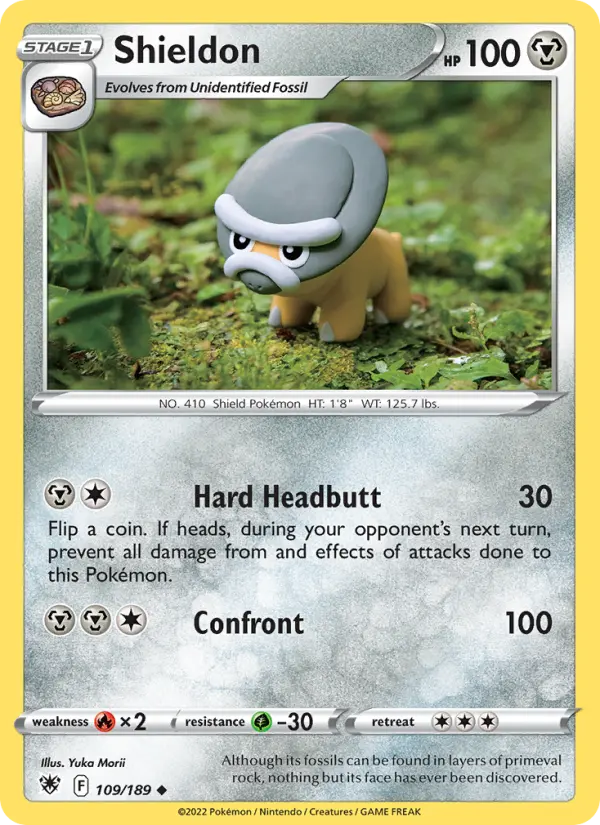 Shieldon, Pokémon card