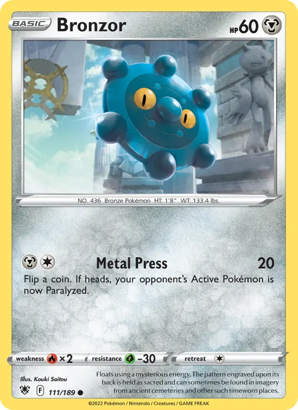 Bronzor, Pokémon card