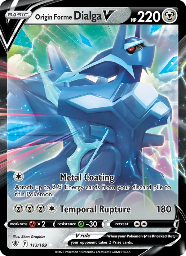 Origin Forme Dialga V, Pokémon card