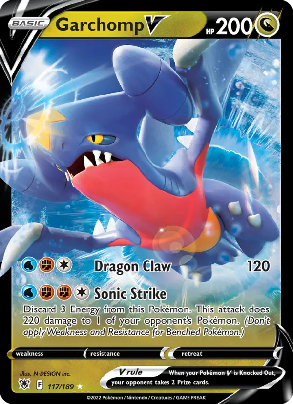 Garchomp V, Pokémon card