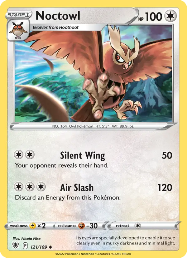 Noctowl, Pokémon card