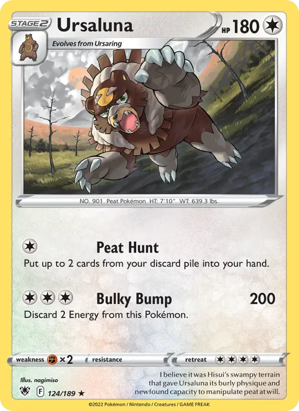 Ursaluna, Pokémon card