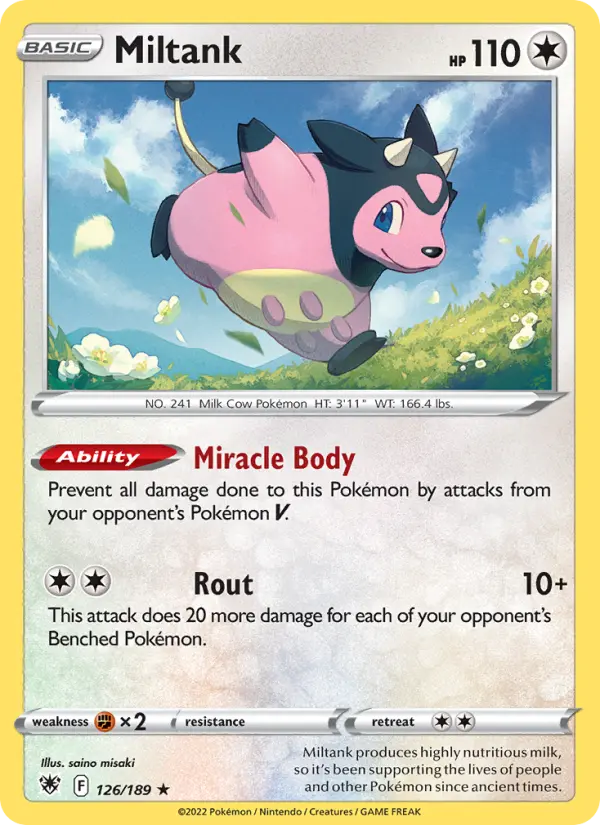 Miltank, Pokémon card