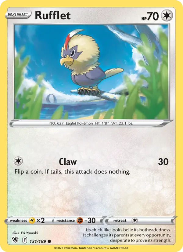 Rufflet, Pokémon card