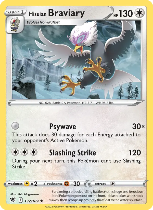 Hisuian Braviary, Pokémon card