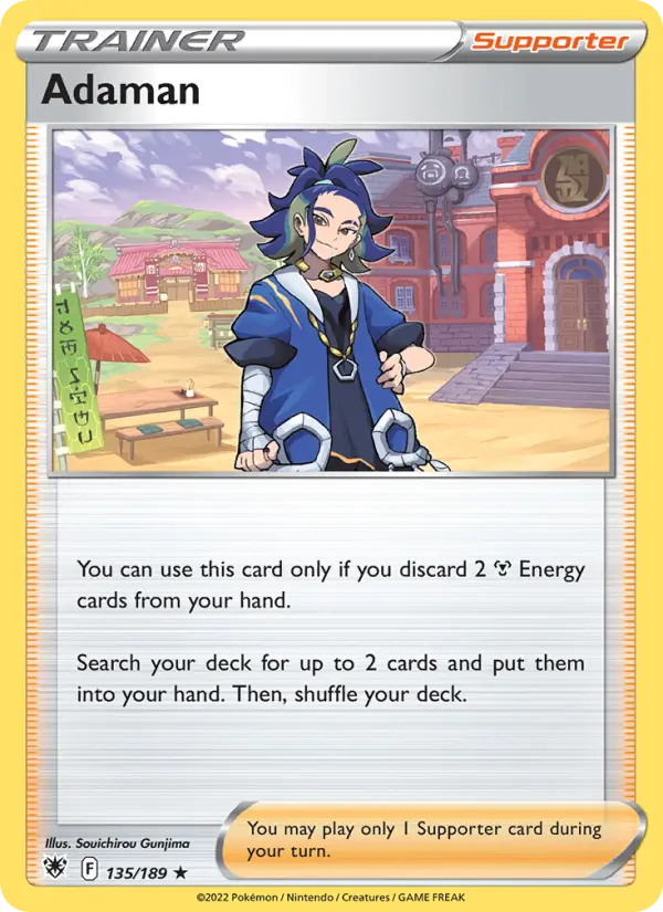 Adaman, Pokémon card