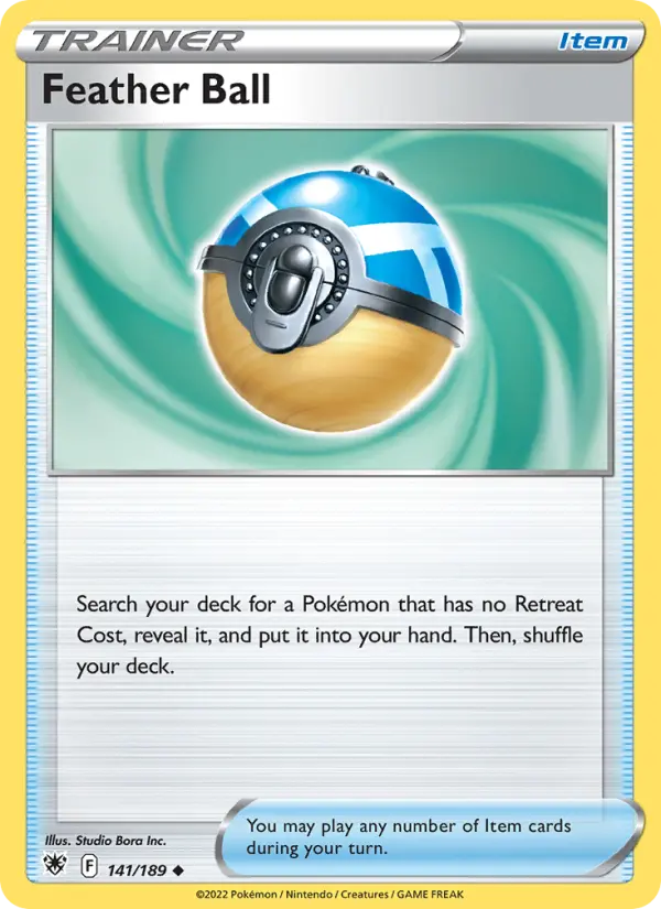 Feather Ball, Pokémon card