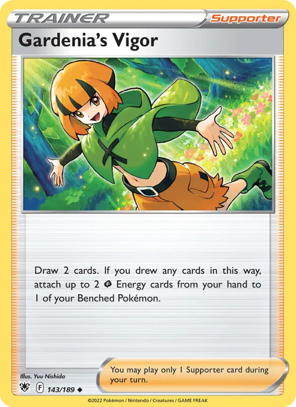 Gardenia's Vigor, Pokémon card