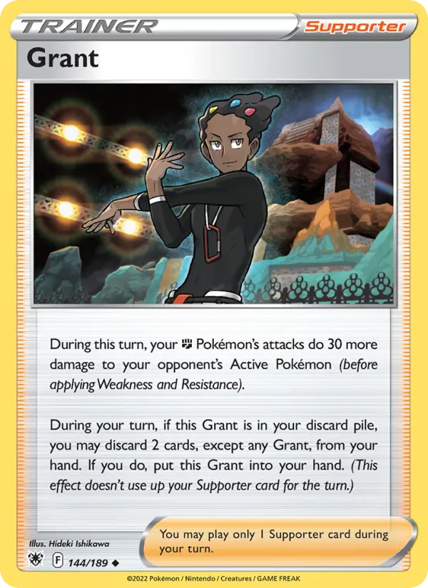 Grant, Pokémon card