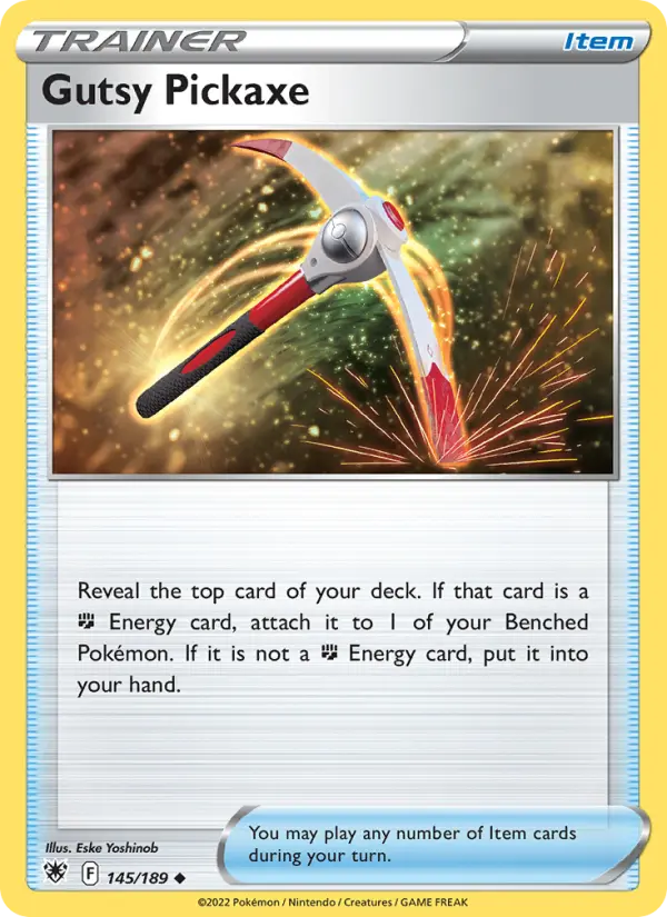 Gutsy Pickaxe, Pokémon card