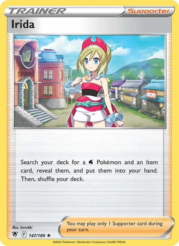 Irida, Pokémon card