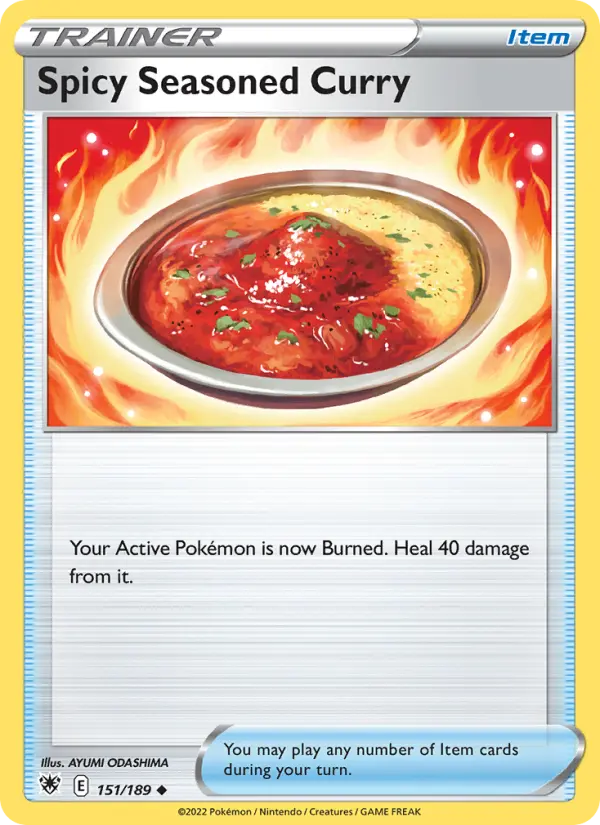 Spicy Seasoned Curry, Pokémon card