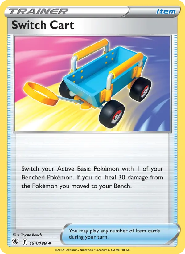 Switch Cart, Pokémon card