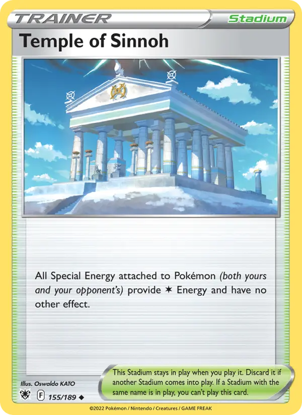 Temple of Sinnoh, Pokémon card