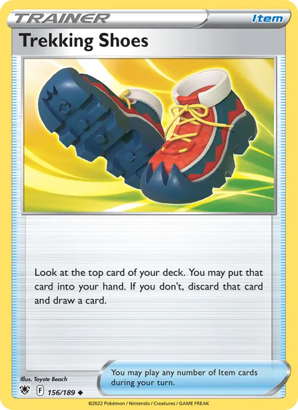 Trekking Shoes, Pokémon card