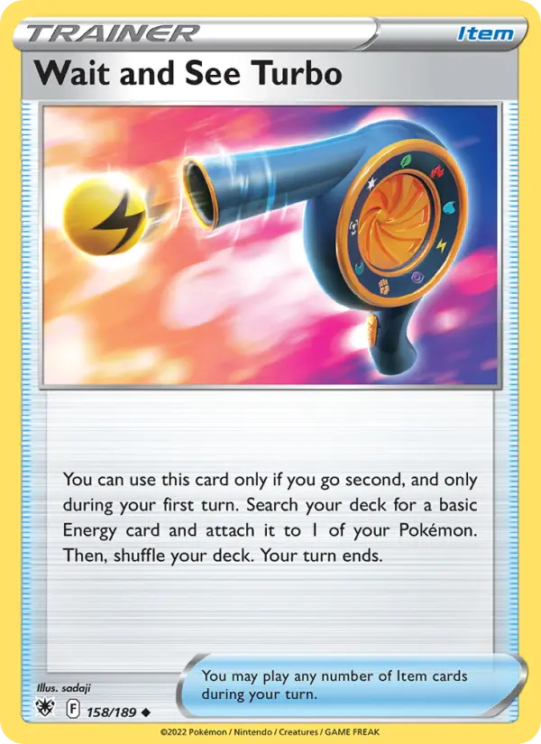 Wait and See Turbo, Pokémon card