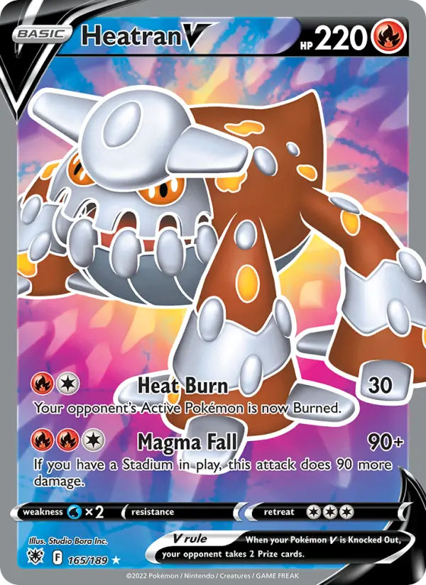 Heatran V, Pokémon card