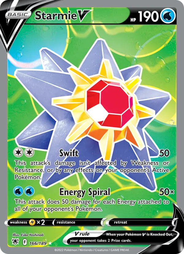 Starmie V, Pokémon card