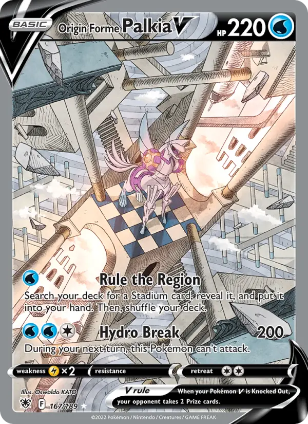 Origin Forme Palkia V, Pokémon card