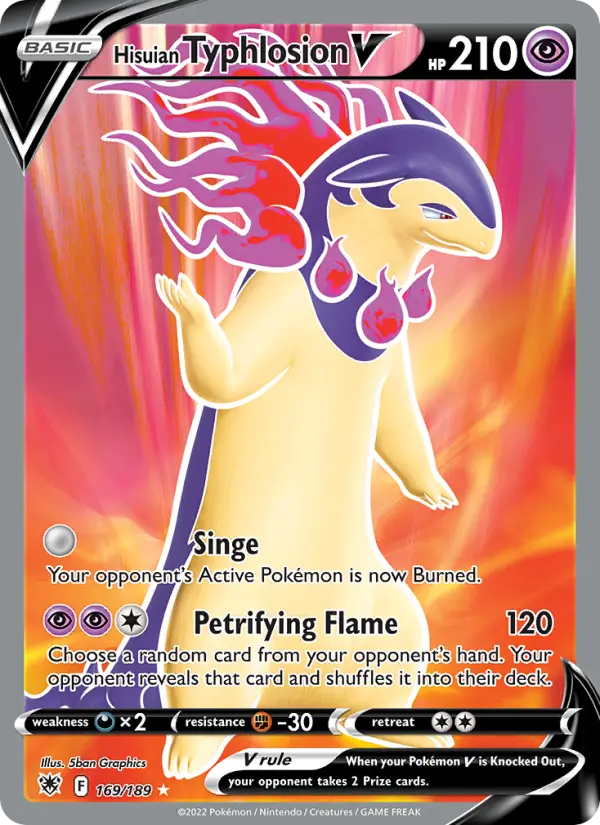 Hisuian Typhlosion V, Pokémon card