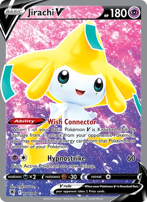 Jirachi V, Pokémon card