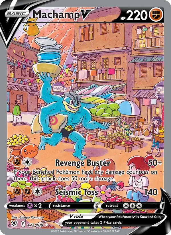 Machamp V, Pokémon card
