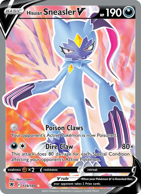 Hisuian Sneasler V, Pokémon card