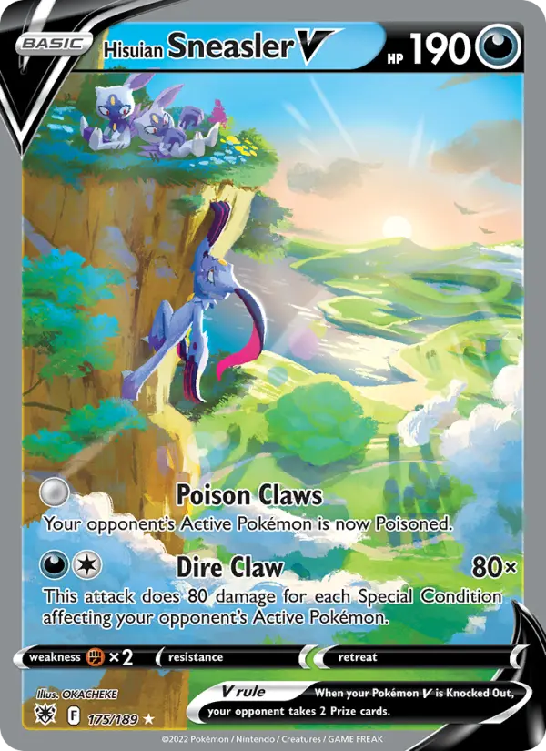 Hisuian Sneasler V, Pokémon card