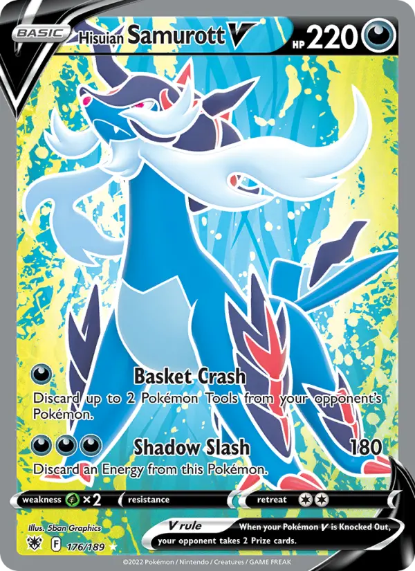 Hisuian Samurott V, Pokémon card