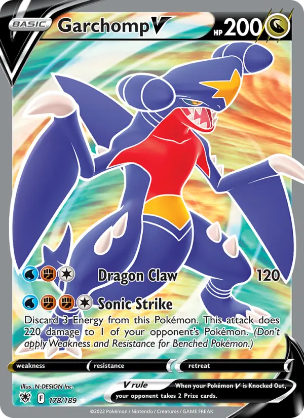 Garchomp V, Pokémon card