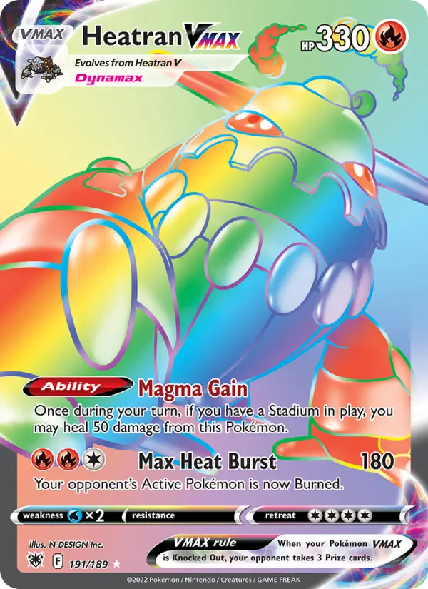Heatran VMAX, Pokémon card