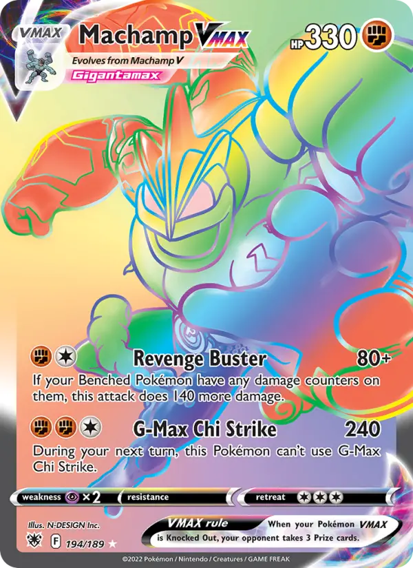 Machamp VMAX, Pokémon card