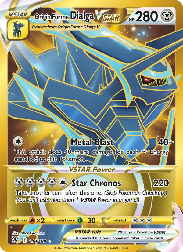 Origin Forme Dialga VSTAR, Pokémon card