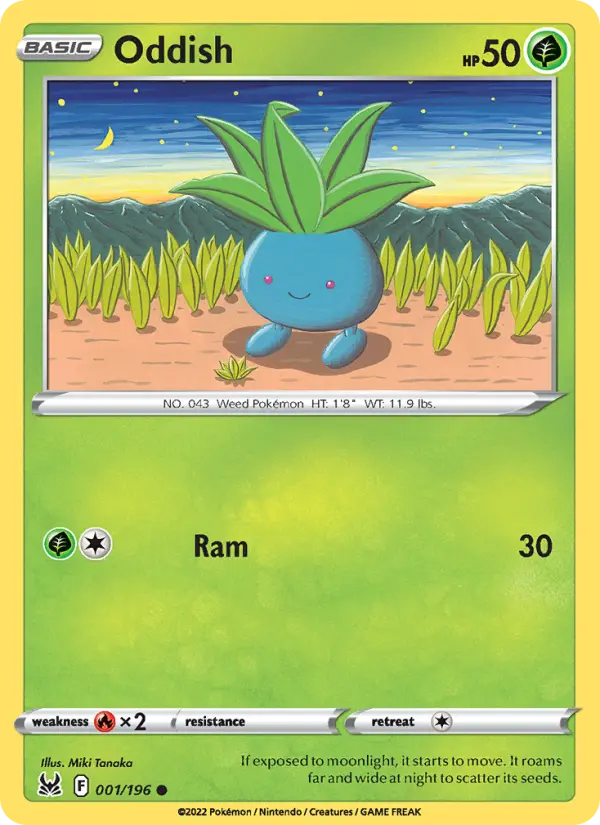 Oddish, Pokémon card