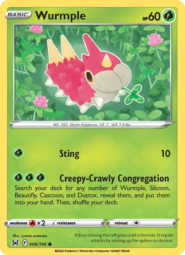 Wurmple, Pokémon card