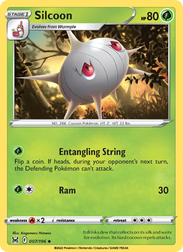 Silcoon, Pokémon card