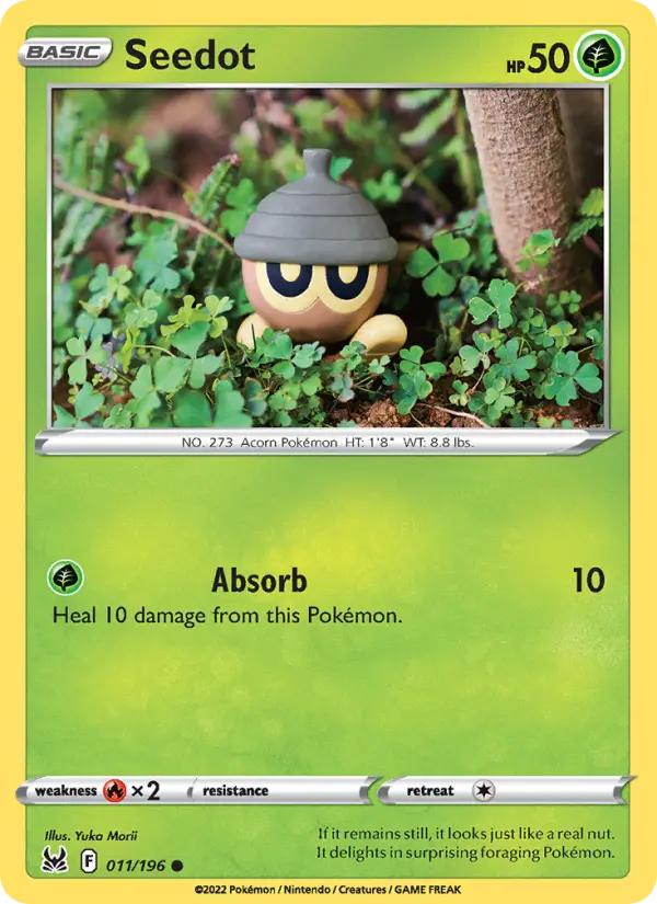 Seedot, Pokémon card