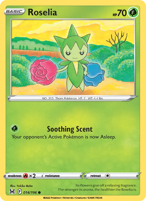 Roselia, Pokémon card
