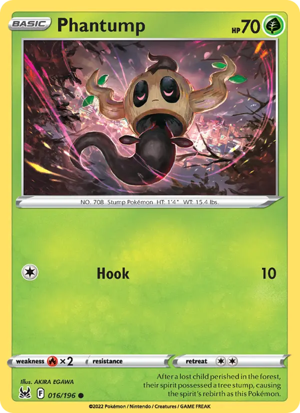 Phantump, Pokémon card