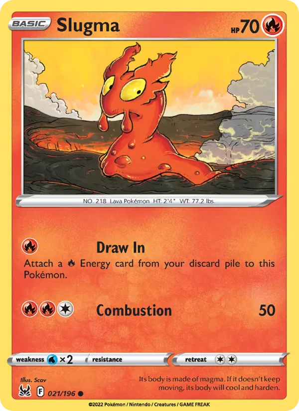 Slugma, Pokémon card