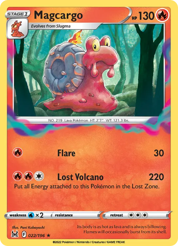 Magcargo, Pokémon card