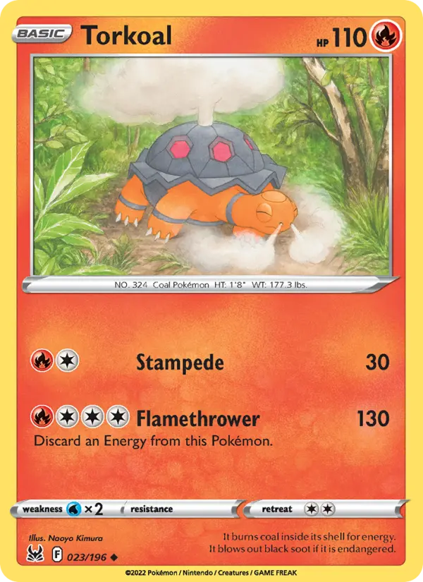 Torkoal, Pokémon card
